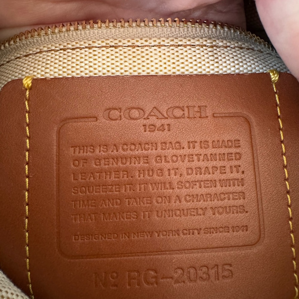 Coach Rogue 25 ivory cream 1941 glovetanned pebbled leather 20315 - Picture 8 of 15